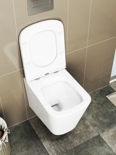 Унитаз подвесной Maretti Umbria безободковый с микролифтом, UM10PBM08-844, белый